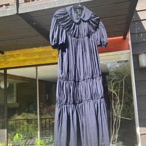 NWT Comme des Garçons/ midnight navy drop waist puff dress